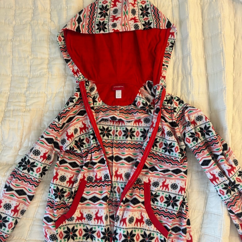 Wondershop Festive Red and Black Kids Hoodie